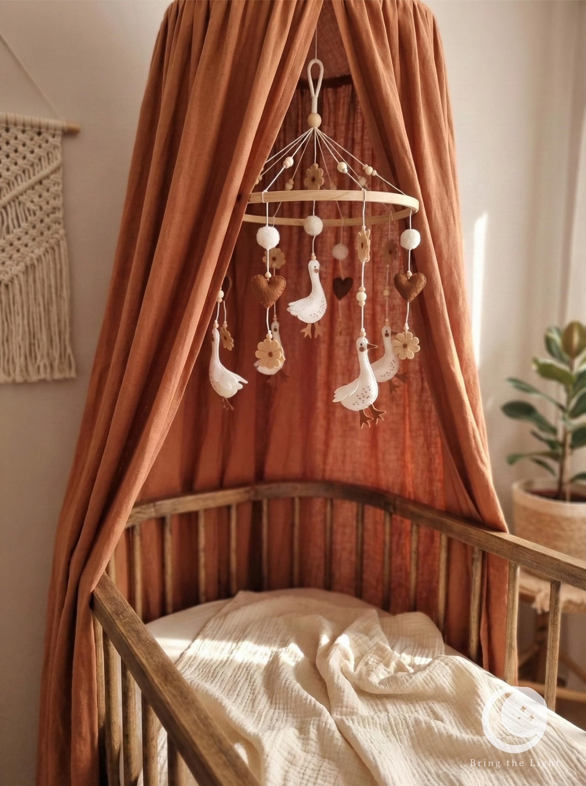 Gosling felt baby mobile in neutral tones